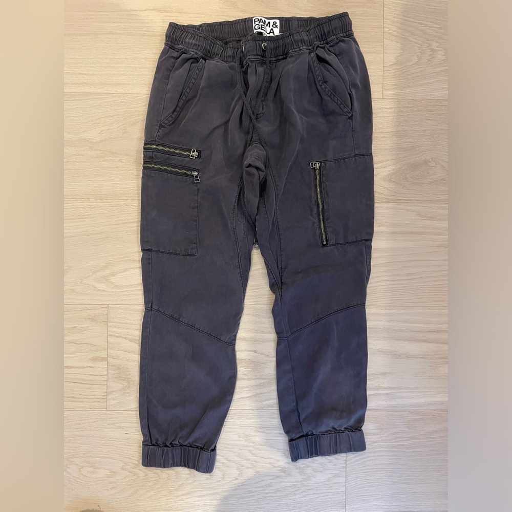 Pam & Gela Cargo Joggers with Zipper